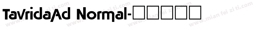 TavridaAd Normal字体转换